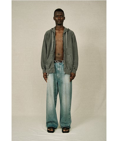 YOKO SAKAMOTO ヨーコサカモト 5POCKET EASY PANTS [FADE INDIGO/ YS - 26SS - 14] デニムイージーパンツ