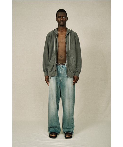 YOKO SAKAMOTO ヨーコサカモト 5POCKET EASY PANTS [FADE INDIGO/ YS - 26SS - 14] デニムイージーパンツ