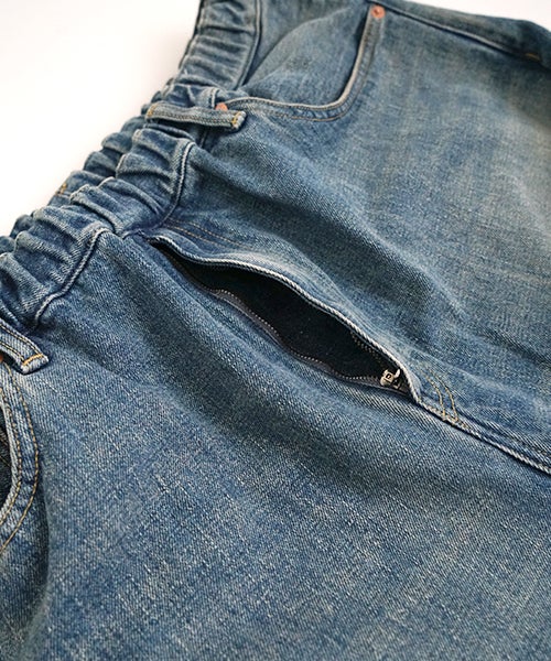 YOKO SAKAMOTO ヨーコサカモト 5POCKET EASY PANTS [FADE INDIGO/ YS - 26SS - 14] デニムイージーパンツ