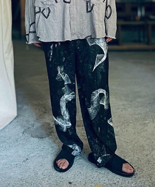 ohta オオタ tree pleats pants pt-48T