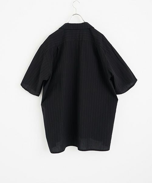 YOKO SAKAMOTOヨーコサカモトOPEN COLLAR SHIRT [BLACK/YS - 25SS - 73] オープンカラーシャツ 
