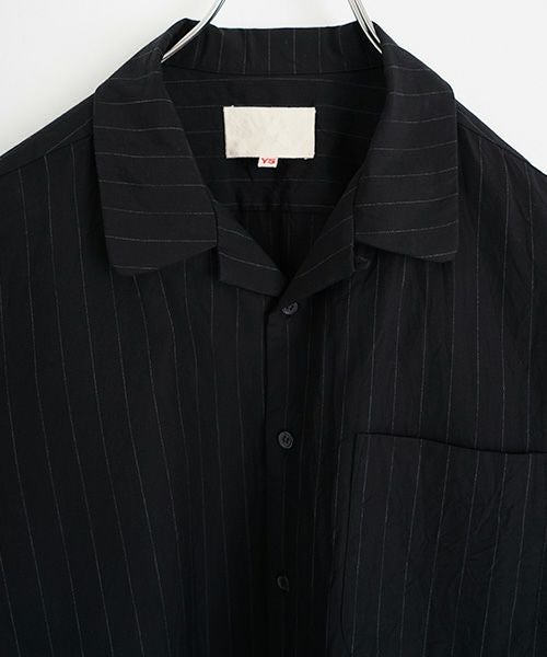 YOKO SAKAMOTOヨーコサカモトOPEN COLLAR SHIRT [BLACK/YS - 25SS - 73] オープンカラーシャツ 