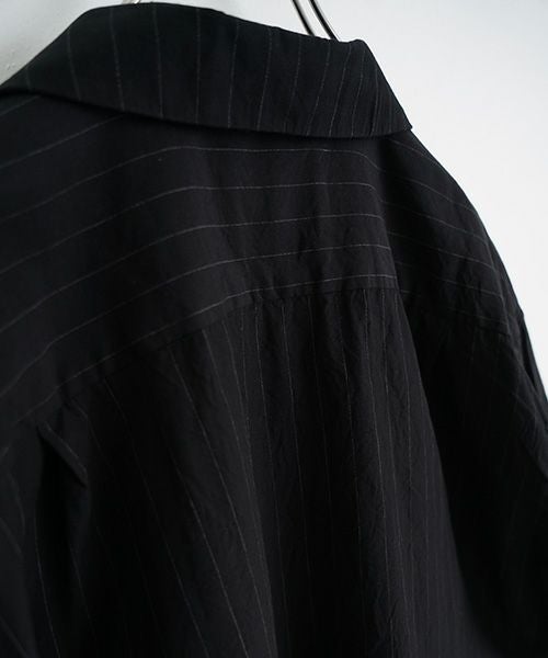 YOKO SAKAMOTOヨーコサカモトOPEN COLLAR SHIRT [BLACK/YS - 25SS - 73] オープンカラーシャツ 