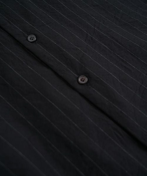 YOKO SAKAMOTOヨーコサカモトOPEN COLLAR SHIRT [BLACK/YS - 25SS - 73] オープンカラーシャツ 