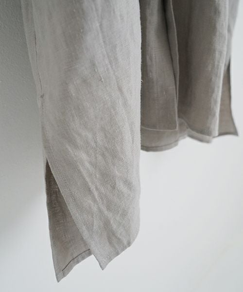 VU ヴウdolman shirt [STONE GRAY］リネンドルマンシャツ vu-sht-006
