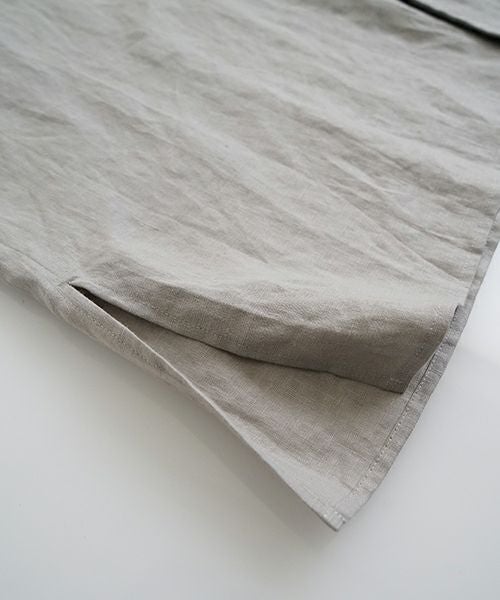 VU ヴウdolman shirt [STONE GRAY］リネンドルマンシャツ vu-sht-006