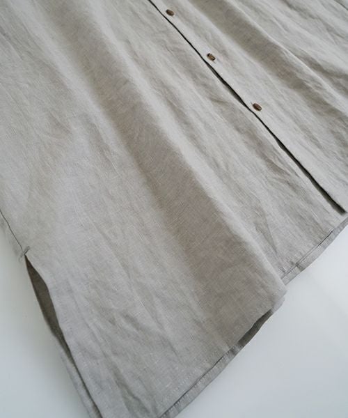 VU ヴウdolman shirt [STONE GRAY］リネンドルマンシャツ vu-sht-006