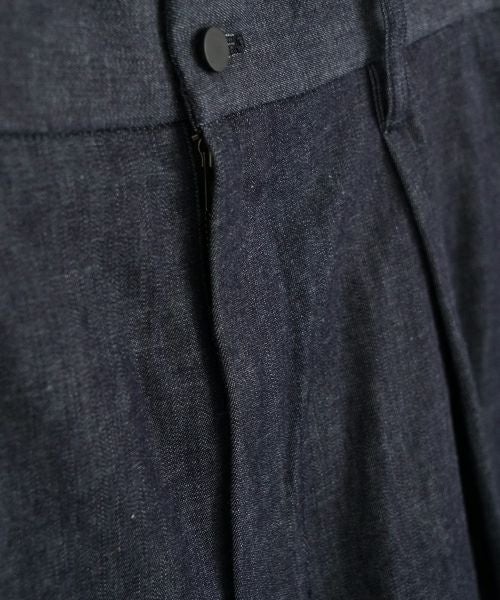 VUヴウdenim short pants [DEEP BLUE] デニムワイドショートパンツ vu-pts-01