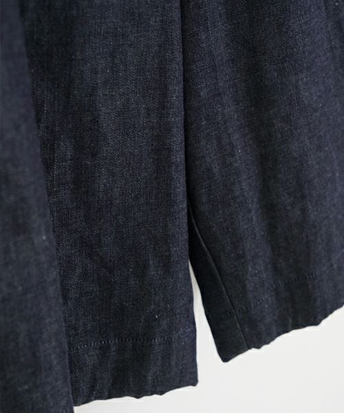 VUヴウdenim short pants [DEEP BLUE] デニムワイドショートパンツ vu-pts-01