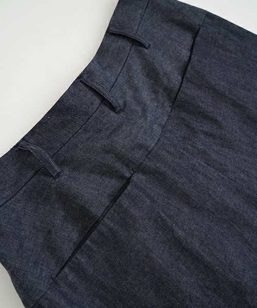 VUヴウdenim short pants [DEEP BLUE] デニムワイドショートパンツ vu-pts-01