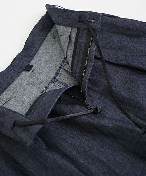 VUヴウdenim short pants [DEEP BLUE] デニムワイドショートパンツ vu-pts-01