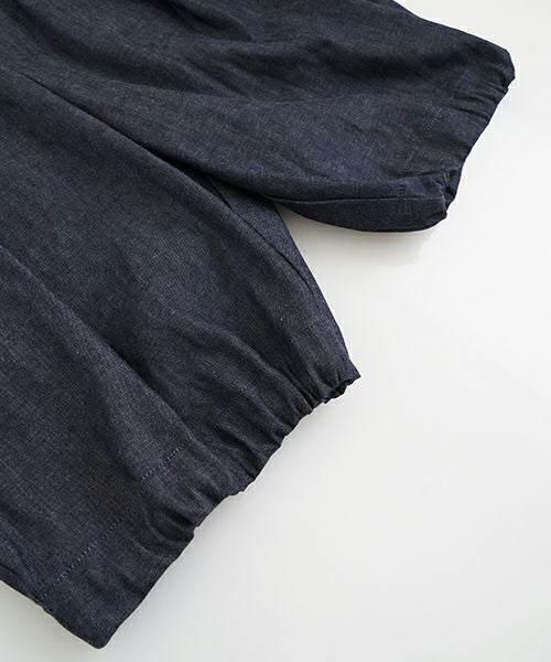 VUヴウdenim short pants [DEEP BLUE] デニムワイドショートパンツ vu-pts-01