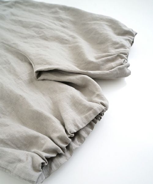 VUヴウwide short pants [STONE GRAY] リネンワイドショートパンツ vu-pts-01