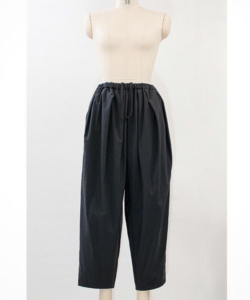 MIYAOミヤオTUCK PANTS [MCPT-01/1.黒]