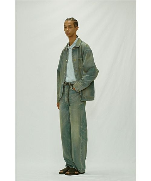 【激レア】yoko sakamoto ヨーコサカモト　デニム　カバーオール YOKO SAKAMOTO ヨーコサカモト COVERALL [LIGHT INDIGO/YS-25SS-09