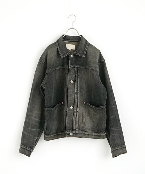 YOKO SAKAMOTOヨーコサカモトPLEATS BLOUSE[VINTAGE BLACK/YS-25SS-10]デニムブルゾン