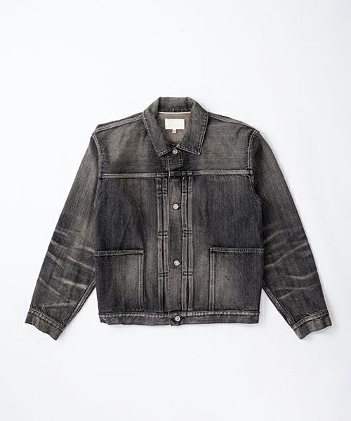 YOKO SAKAMOTO ヨーコサカモト PLEATS BLOUSE [VINTAGE BLACK/YS-25SS