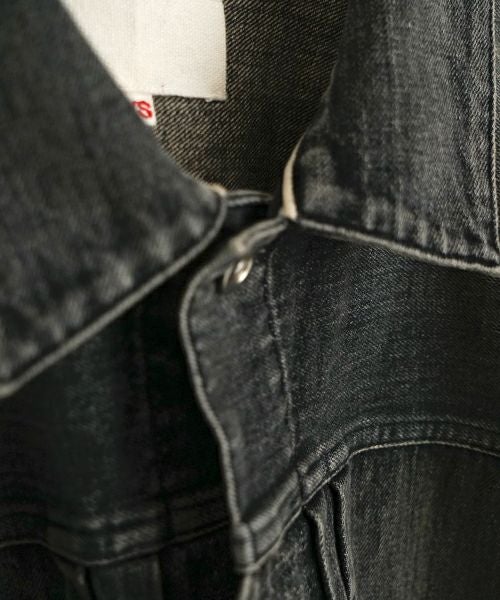 YOKO SAKAMOTOヨーコサカモトPLEATS BLOUSE[VINTAGE BLACK/YS-25SS-10]デニムブルゾン