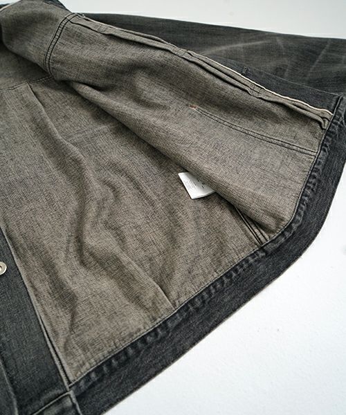 YOKO SAKAMOTO ヨーコサカモト PLEATS BLOUSE [VINTAGE BLACK/YS-25SS