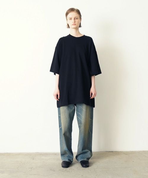 YOKO SAKAMOTOヨーコサカモト BIG TUBE T-SHIRT[BLACK/YS-25SS-101]