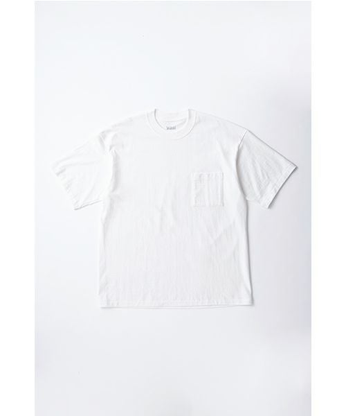 YOKO SAKAMOTO ヨーコサカモト BIG TUBE POCKET T-SHIRT [WHITE/YS