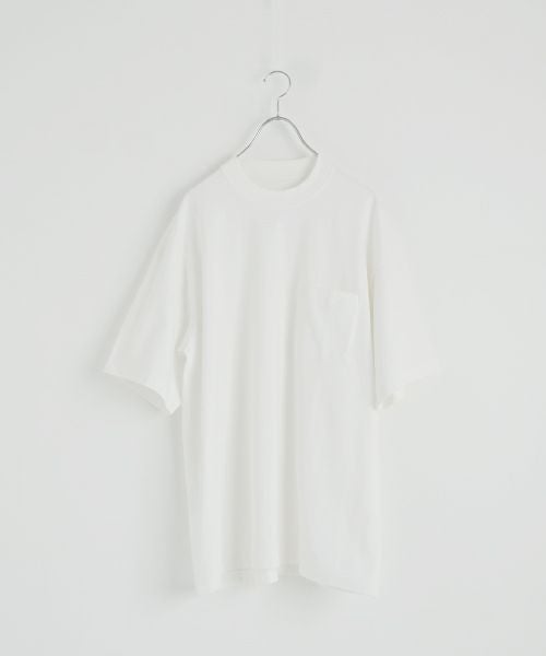 YOKO SAKAMOTOヨーコサカモト BIG TUBE POCKET T-SHIRT[WHITE/YS-25SS-102
