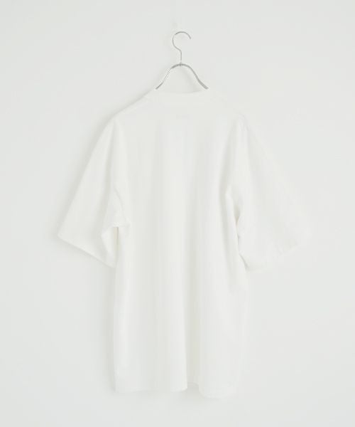 YOKO SAKAMOTOヨーコサカモト BIG TUBE POCKET T-SHIRT[WHITE/YS-25SS-102