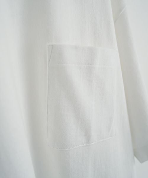 YOKO SAKAMOTO ヨーコサカモト BIG TUBE POCKET T-SHIRT [WHITE/YS