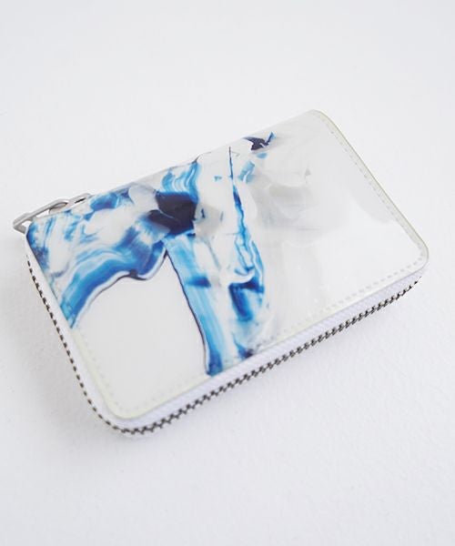 macromauro×Palm maisonマクロマウロ×パームメゾン Palm maison original paint wallet R blue