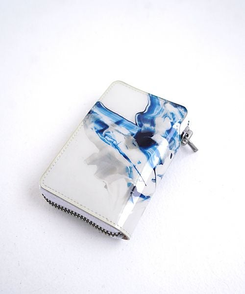 macromauro×Palm maisonマクロマウロ×パームメゾン Palm maison original paint wallet R blue