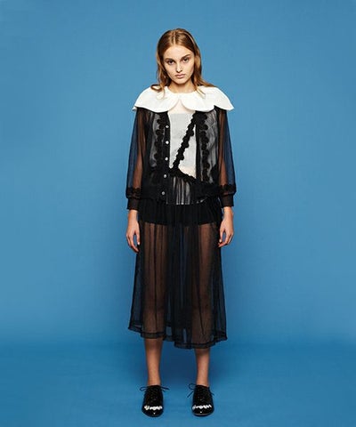 MIYAOミヤオONE SHOULDER SKIRT[MCSK-04/BLACK] 