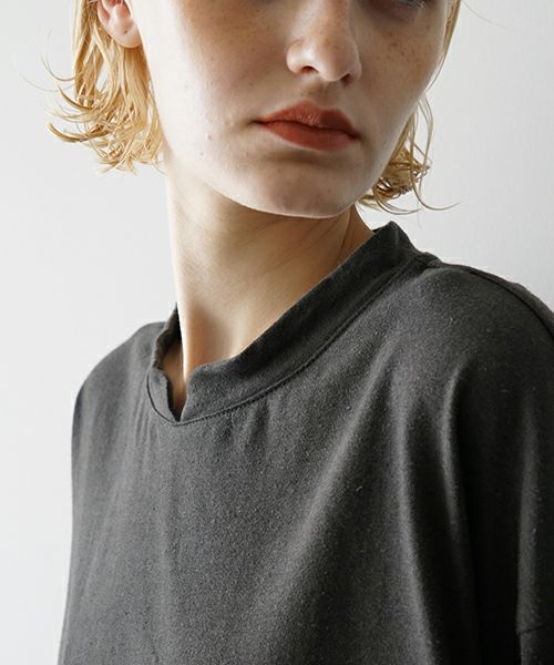 VUヴウstand color t-shirt [GRAPHITE］バルーンTシャツ vu-cut-005