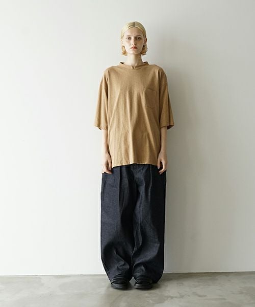 VUヴウstand color t-shirt [MUSTARD］バルーンTシャツ vu-cut-005