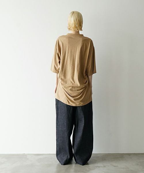 VUヴウstand color t-shirt [MUSTARD］バルーンTシャツ vu-cut-005