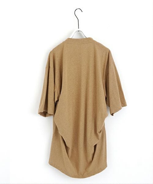 VUヴウstand color t-shirt [MUSTARD］バルーンTシャツ vu-cut-005