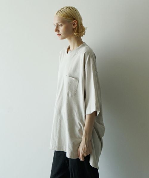 VUヴウstand color t-shirt [CHALK］バルーンTシャツ vu-cut-005