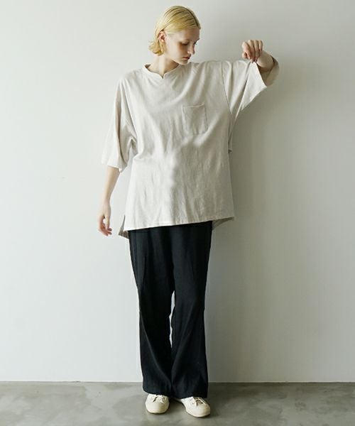 VUヴウstand color t-shirt [CHALK］バルーンTシャツ vu-cut-005