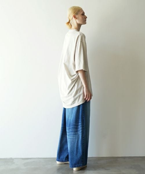 VUヴウstand color t-shirt [CHALK］バルーンTシャツ vu-cut-005