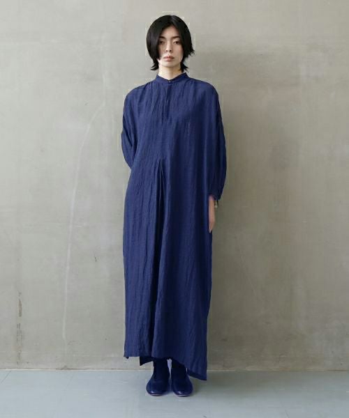 suzuki takayuki スズキタカユキ peasant dress Ⅱ [A251-23/ebony black]