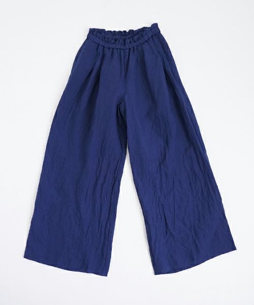 suzuki takayukiスズキタカユキgarthered pants II [S251-32/dark blue]ギャザーパンツ
