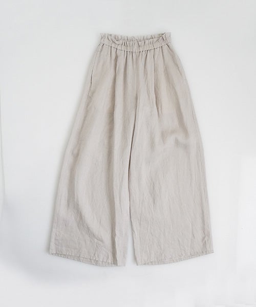 suzuki takayukiスズキタカユキgarthered pants II [S261-26/cloudy ecru]ギャザーパンツ 