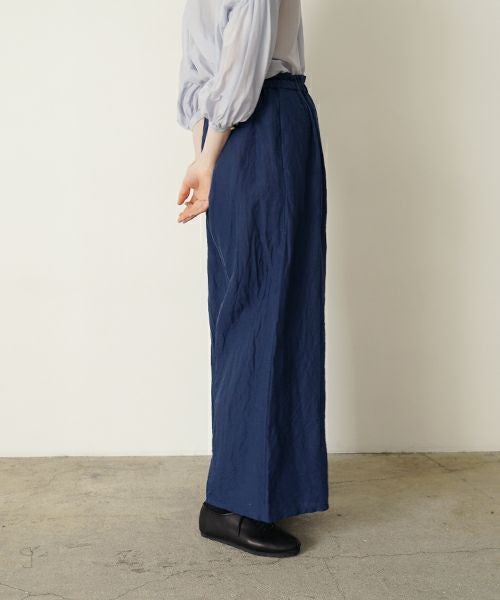 suzuki takayuki スズキタカユキ garthered pantsⅠ[T001-17/black]