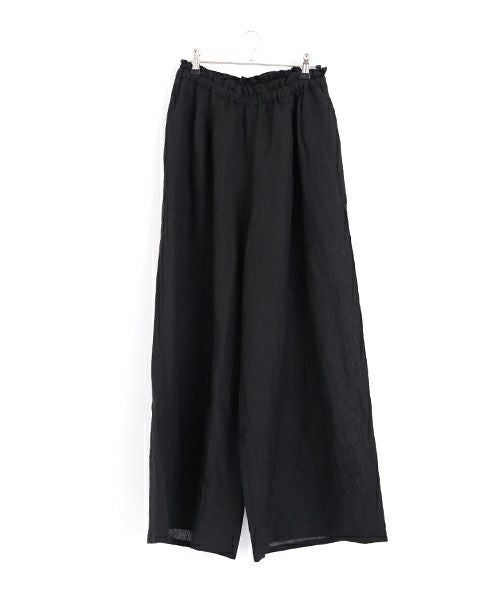 suzuki takayuki スズキタカユキ garthered pantsⅠ[T001-17/black]