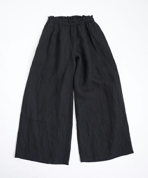 suzuki takayukiスズキタカユキgarthered pants II [S251-32/black]ギャザーパンツ