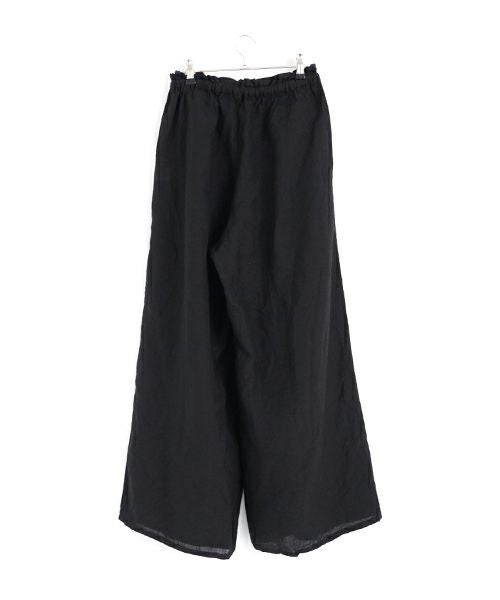 suzuki takayukiスズキタカユキgarthered pants II [S251-32/black]ギャザーパンツ