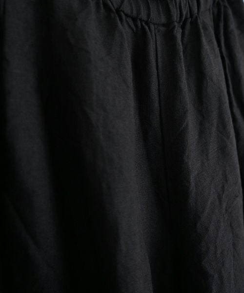 suzuki takayukiスズキタカユキgarthered pants II [S251-32/black]ギャザーパンツ