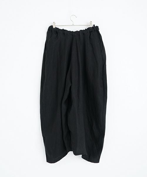 suzuki takayuki スズキタカユキ garthered pantsⅠ[T001-17/black]