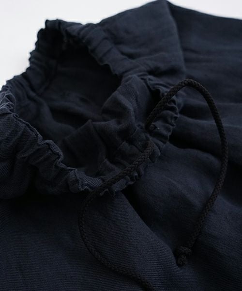 suzuki takayuki スズキタカユキ garthered pantsⅠ[T001-17/black]