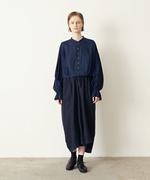 suzuki takayukiスズキタカユキdhoti I [S252-16/deep blue]ワイドパンツ