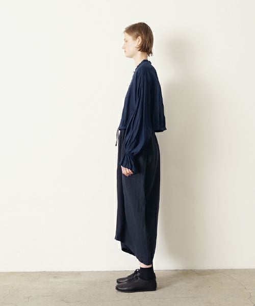 suzuki takayuki スズキタカユキ garthered pantsⅠ[T001-17/black]